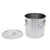 33L Stainless Steel Grain Container,Storage Jar, Flour Container,Airtight Canister w/Lid for Storing Various Dry Wet Foods