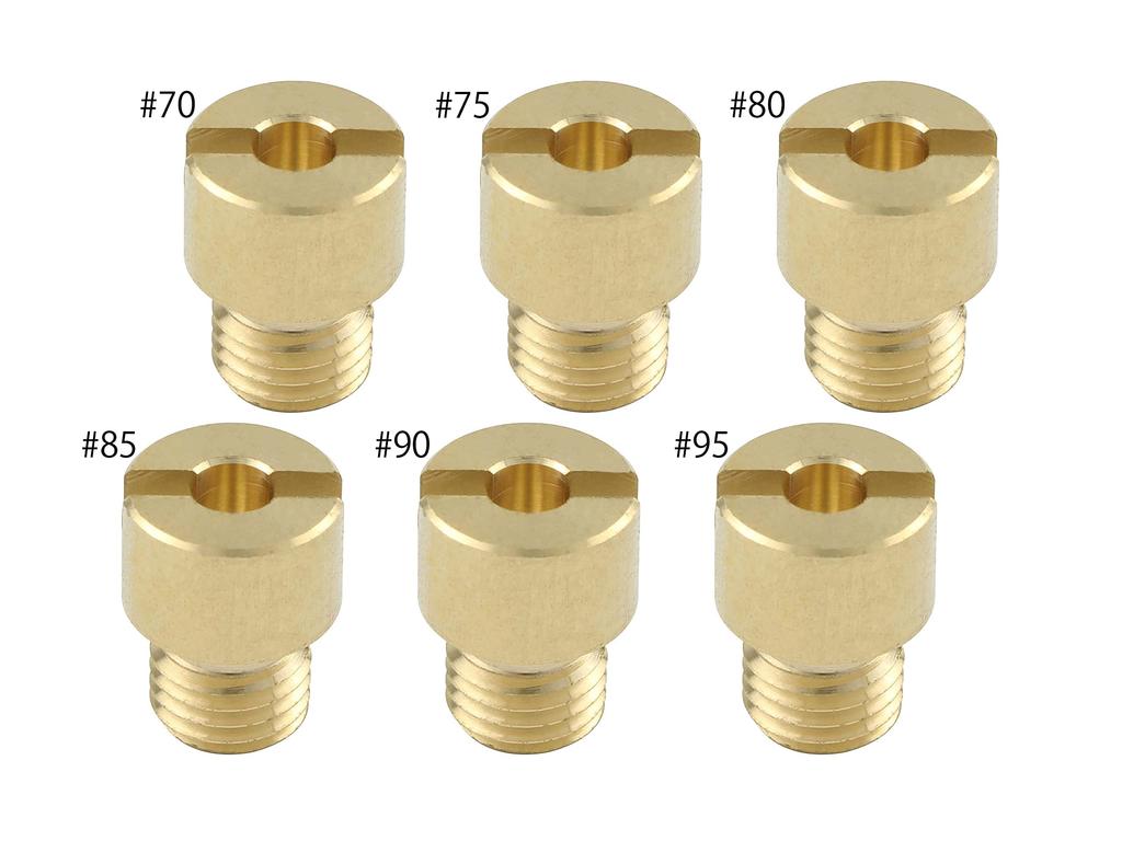 POSH FAITH Motorcycle Main Jet Set of 6 Oversized Mikuni Round (8x10.5) 736007-10