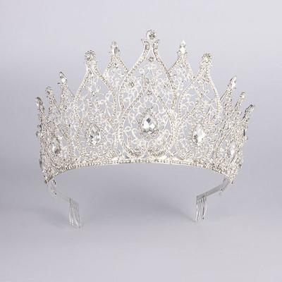 Large Crown Headgear Pageant Baroque Crown Miss World Vintage Accessories Batch