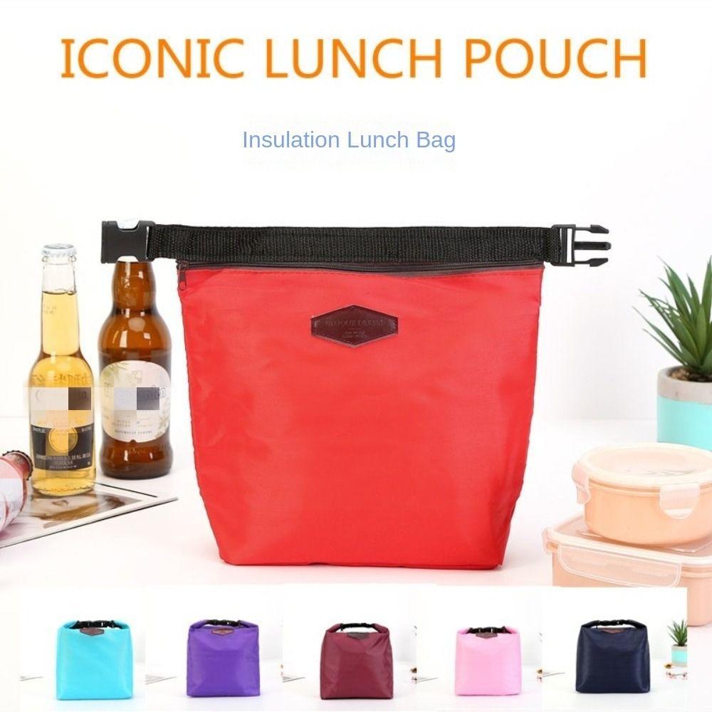 Large Capacity Thermal Insulated Lunch Bag Oxford Cloth Tote Insulation Package Storage Bag Handbag Waterproof Ice Bag