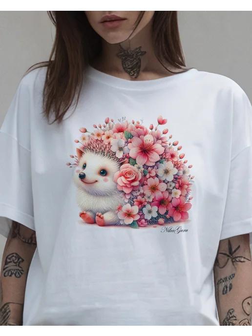 Hedgehog T-shirt for summer 4XL