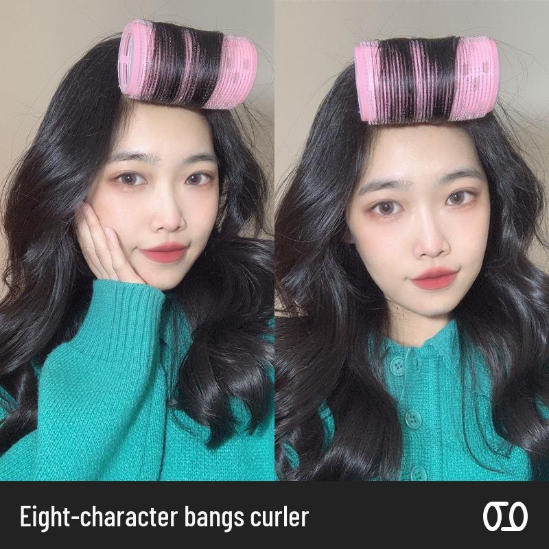 Large Air Bangs Curling Iron with Self-Adhesive Fluffy Root Clip