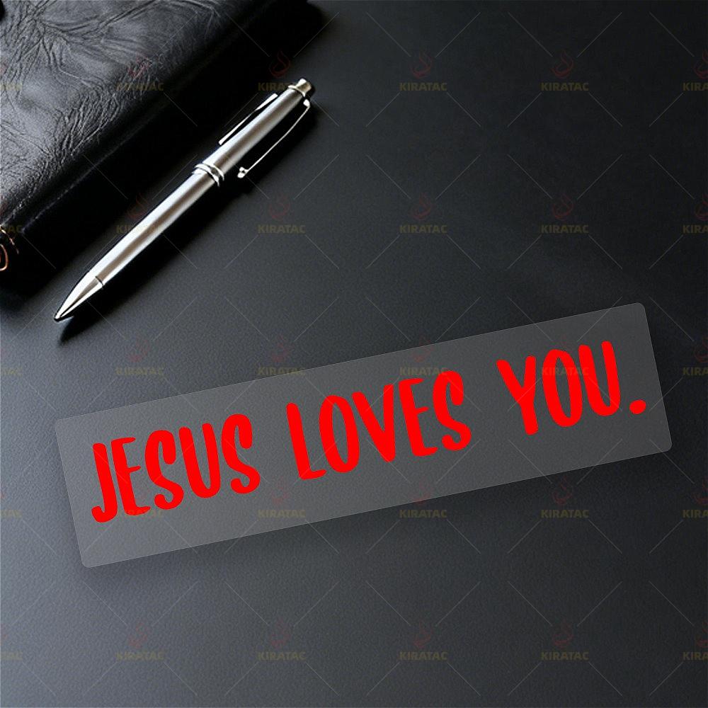 1pc JESUS LOVES YOU Motocycle Stickers Waterproof for DIY Fairings Helmets Fuel Tanks Car Trunk Windows Scooters Vinyl Decals