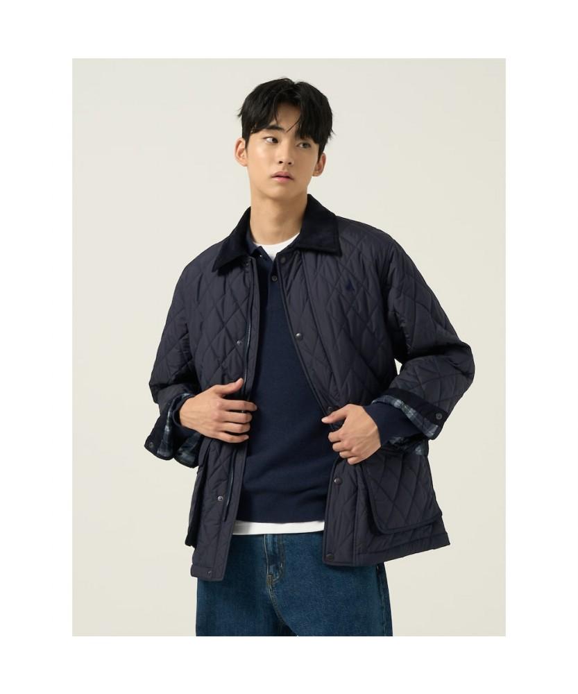 Beanpole Men Diamond Padded Safari Navy