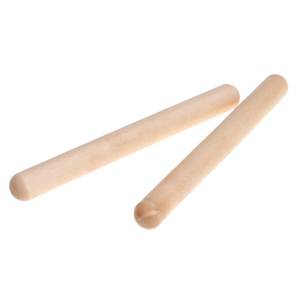 Pair of Rhythm Sticks Birch Kid Children Musical Toy Gift Percussion Instrument