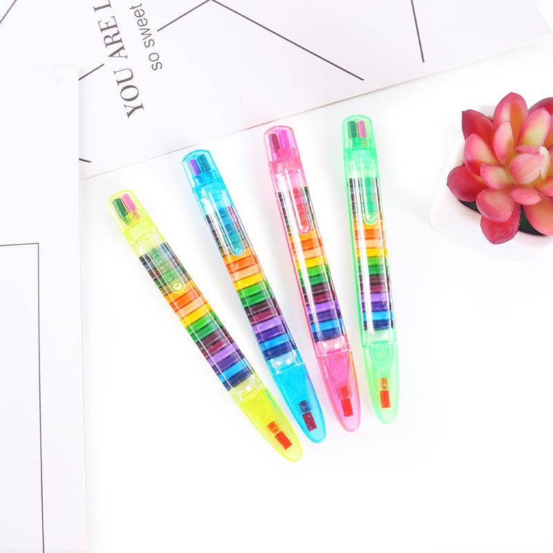 1 Set 20 Colors Multicolored Crayons Non Toxic Replaceable Drawing Painting Crayons Pen for Kids School Use 1 Crayons(20colors)
