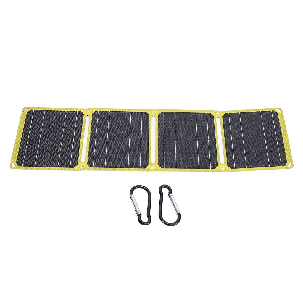 40W Foldable Solar Panel ETFE Monocrystalline Silicon Waterproof USB Type C DC Portable Solar
