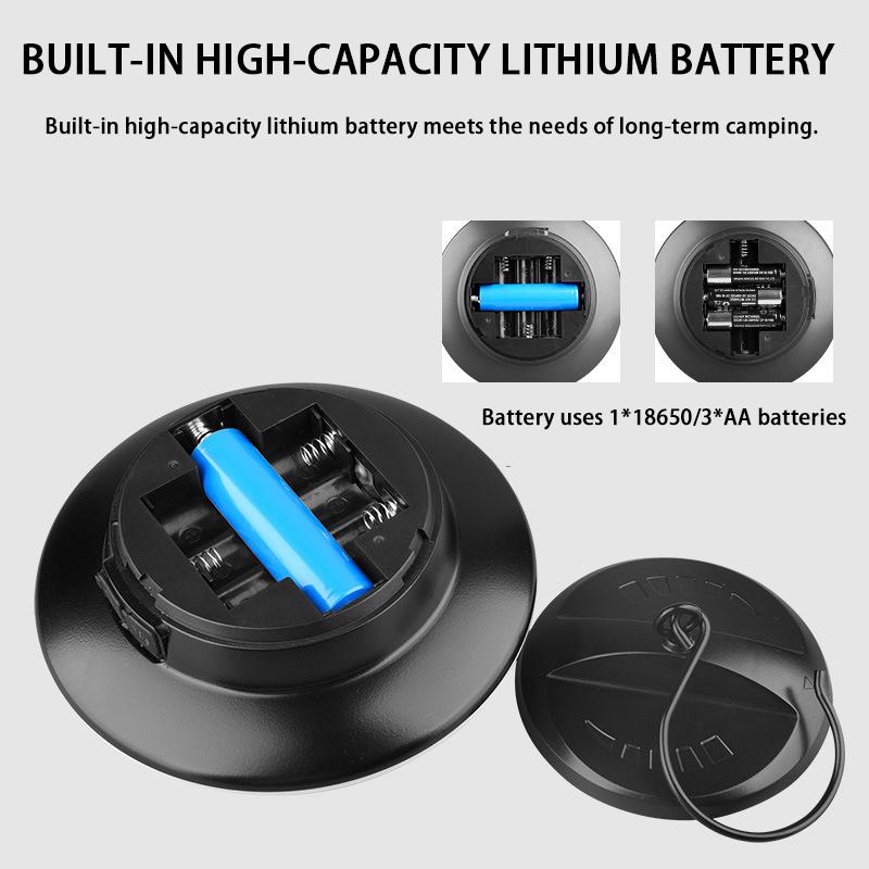 Portable Hook Camping Light Rechargeable Emergency Lighting Waterproof Camping Light Tent Light