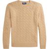 Polo Solid Color Embroidered Logo Crew Neck Sweater Men Sweater Brown MNPOSWE16822121-BROWN