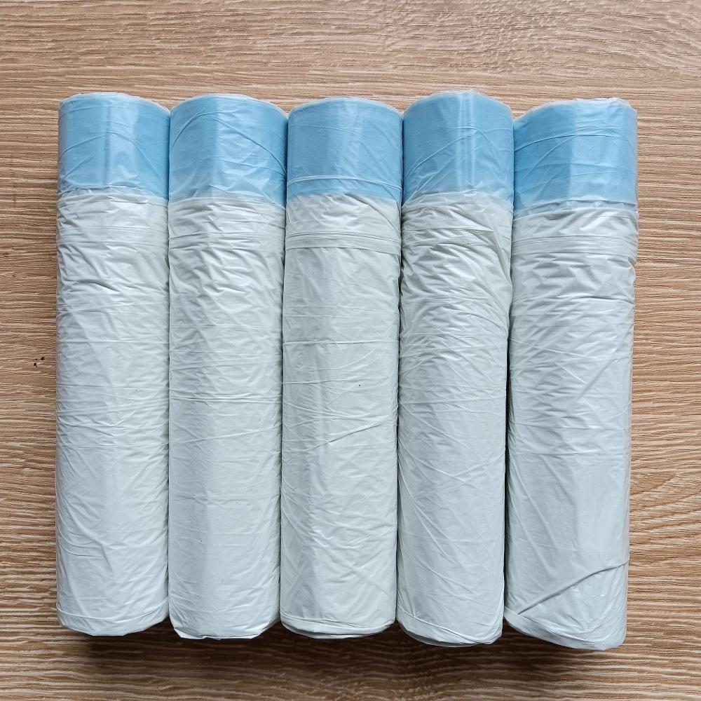 Thickened Large Drawstring Trash Bags - Home Kitchen/Student Dorm/Bathroom Use, Handheld Disposable Garbage Bags RQSL-WM-0063-3