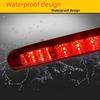 Third Brake Light Compatible with Chevrolet Silverado 2007-2013 GMC Car Accessories Auto Parts Red Lens LED Design Tail Light