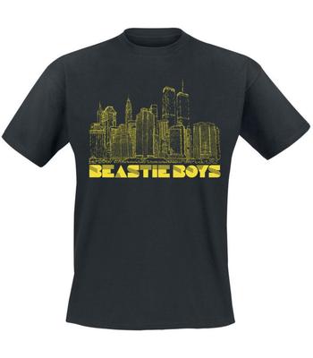 T-Shirt "To The 5 Boroughs" nera dei Beastie Boys Girocollo 100% Cotone
