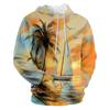 Amasnay Blue Flame Wolf Hoodies 3D Print Graphic Pullover Hooded Sweatshirt Hoodies with Big Pockets