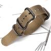Nylon Strap 18mm 20mm 22mm 24mm Five-Ring Premium Weave Men Women Watch Band Bracelet Heavy Duty Stainless Steel Buckle