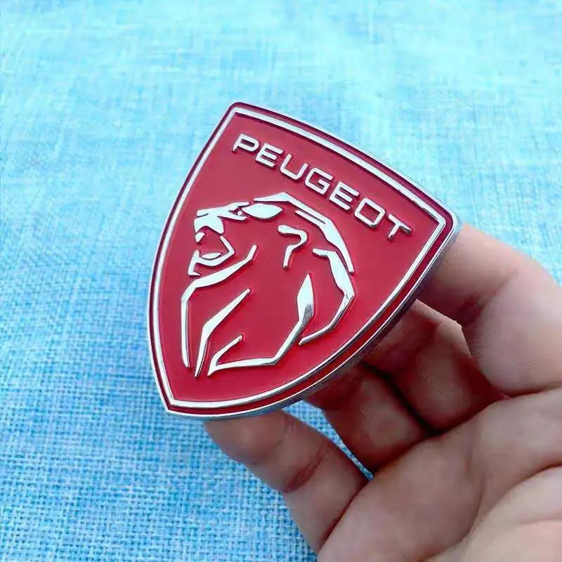 Peugeot Car 3D Metal Badges Trunk Body Window Side Decoration Sticker For Peugeot 308 3008 Rifter 5008 508 301 408 4008 2008 208