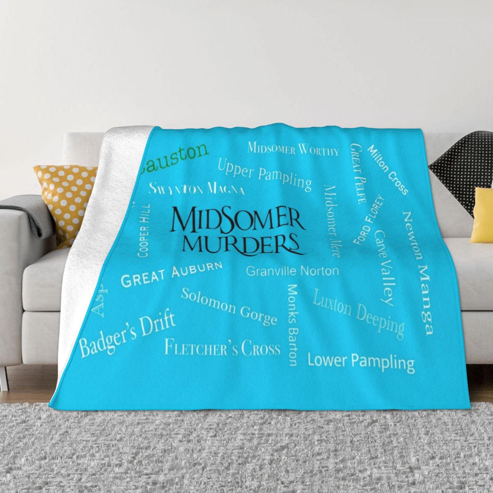 

Midsomer Murders Towns Super Warm Soft Blankets On Sofa/Bed/Travel British Uk Tv Midsomer Murder Detective Village Town Barnaby 30x40in