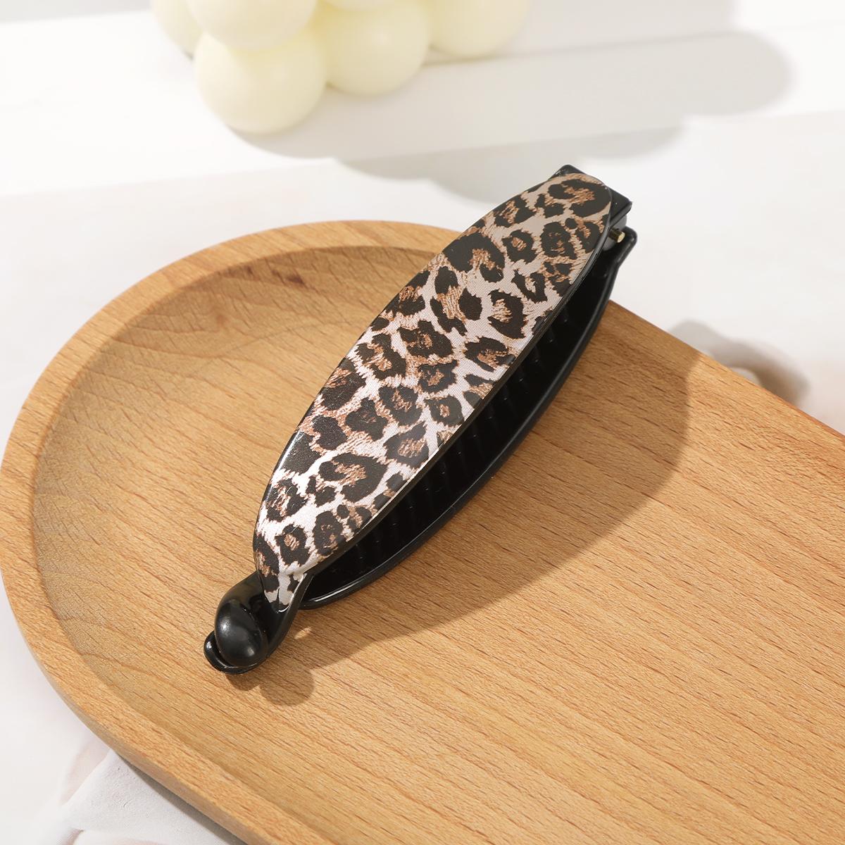 

AWAYTR Милая заколка для волос с леопардовым узором, банановые заколки для волос, Валентин головной убор, аксессуары для волос для девочек, фестивальный подарок