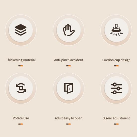 Door Stopper Additional Privacy Home Security Baby Proof Door Stop Home Hotel Apartment Dormitory Traveling Safety Adhesive Anti-Theft