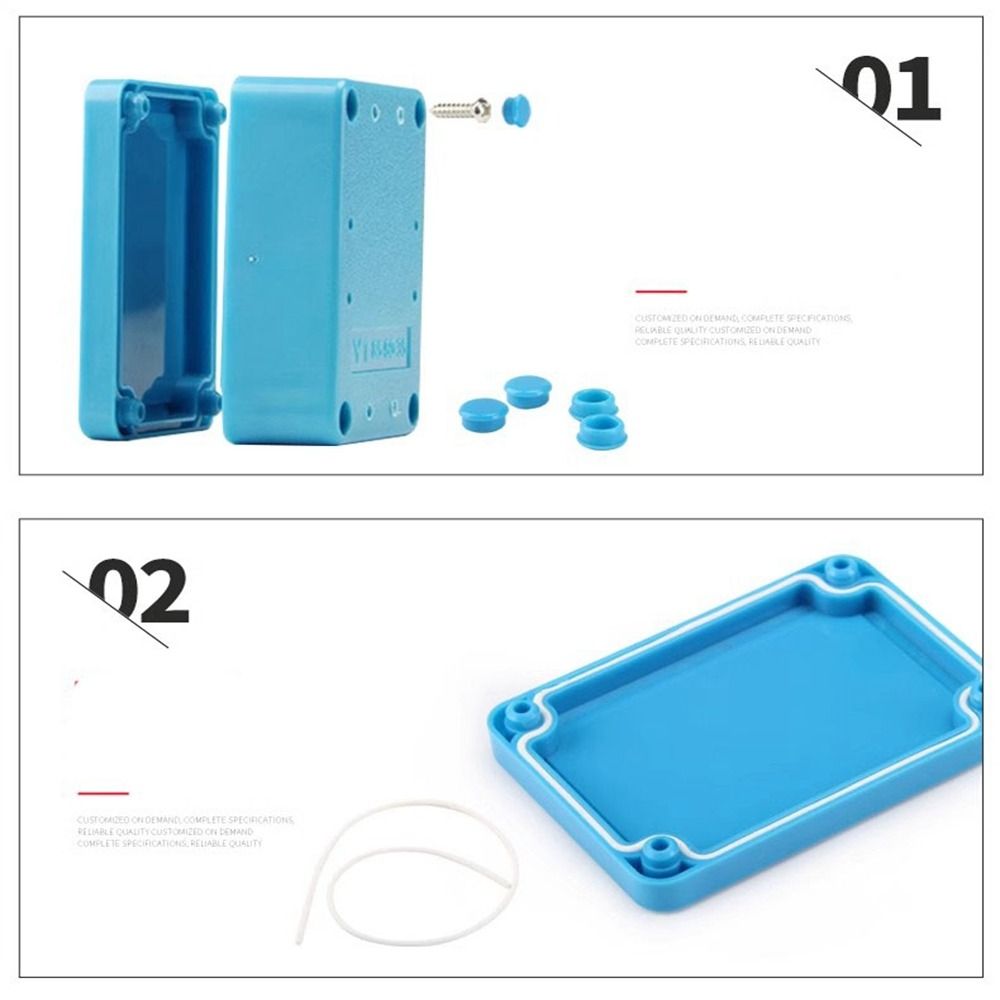 IP67 Waterdichte Behuizing Aansluitdoos ABS Kunststof Blauwe Kleur Elektronische Projectbehuizing Elektrische Projectdoos