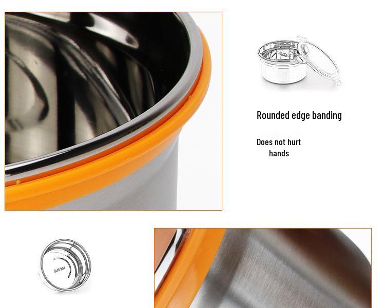 304 Stainless Steel Sealed Lunch Box & Fresh-Keeping Jar for Food Storage and Instant Noodles