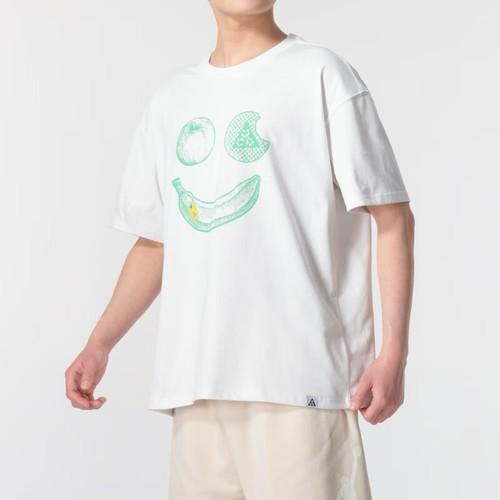Nike Comfortable Solid Color Casual Short-Sleeve T-Shirt for Men in White