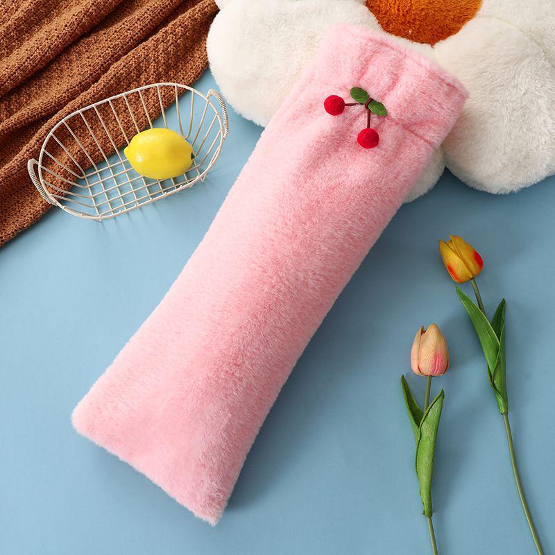 Long Strip Plush Hot Water Bottle with Waist Support and Large Size Cover for Warmth and Comfort
