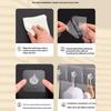 10-Pack No-Drill Adhesive Hooks Solid Plastic Anti-Skid Seamless For Bathroom/Kitchen