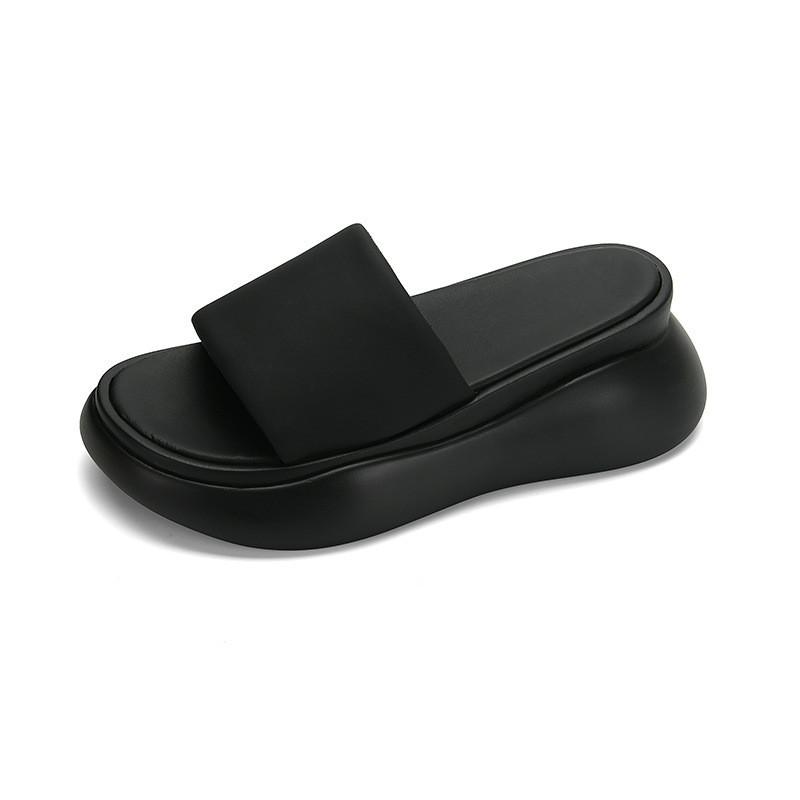 

Sandals small small size new with skirt sandals Roman women 2025 shoes muffin summer ins outer slippers 39 чорний