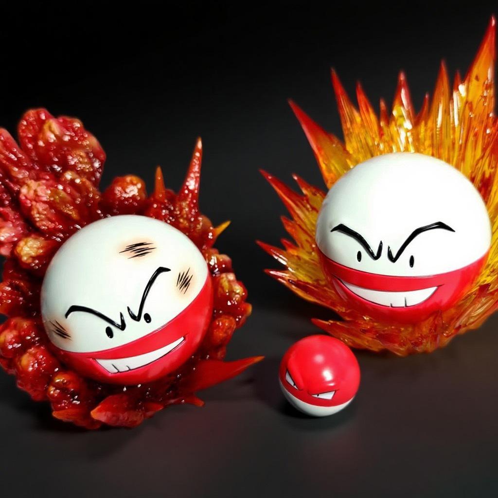 3-10.5cm Anime Pokemon Figure Electrode And Voltorb Figures Pokemon Action Figure Pvc Collection Model Toys Gifts