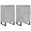 VidaXL Buffets 2 Pcs Concrete Grey 40x35x70 Cm Engineered Wood 831077