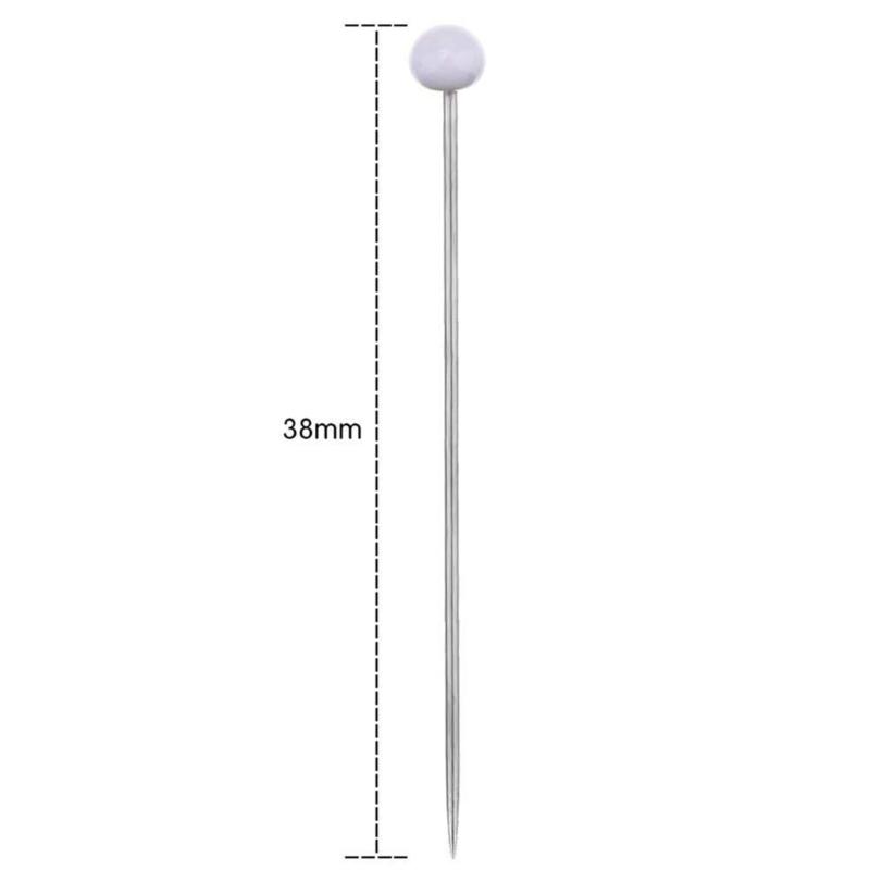 500PCS 4mm Round Glass Head Sewing Pins With Storage Box Mixed Color Dressmaking Pins For Quilting and Pattern Making