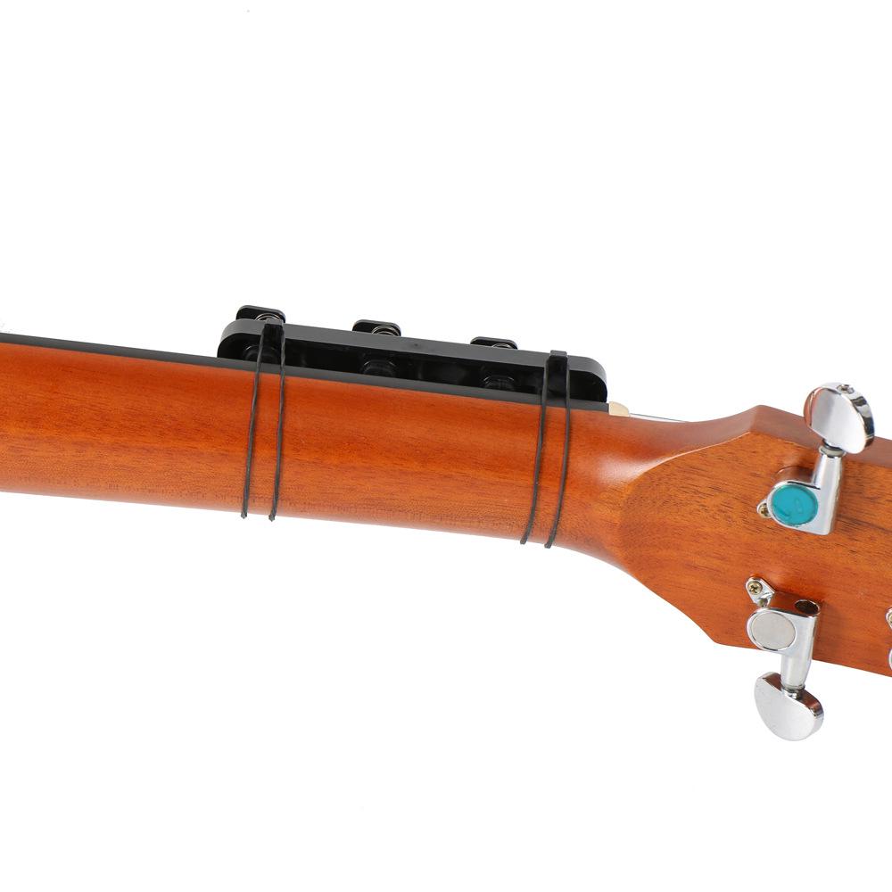 One-Key Guitar Chord Practice Device for Finger Strengthening On Wooden Folk Guitar