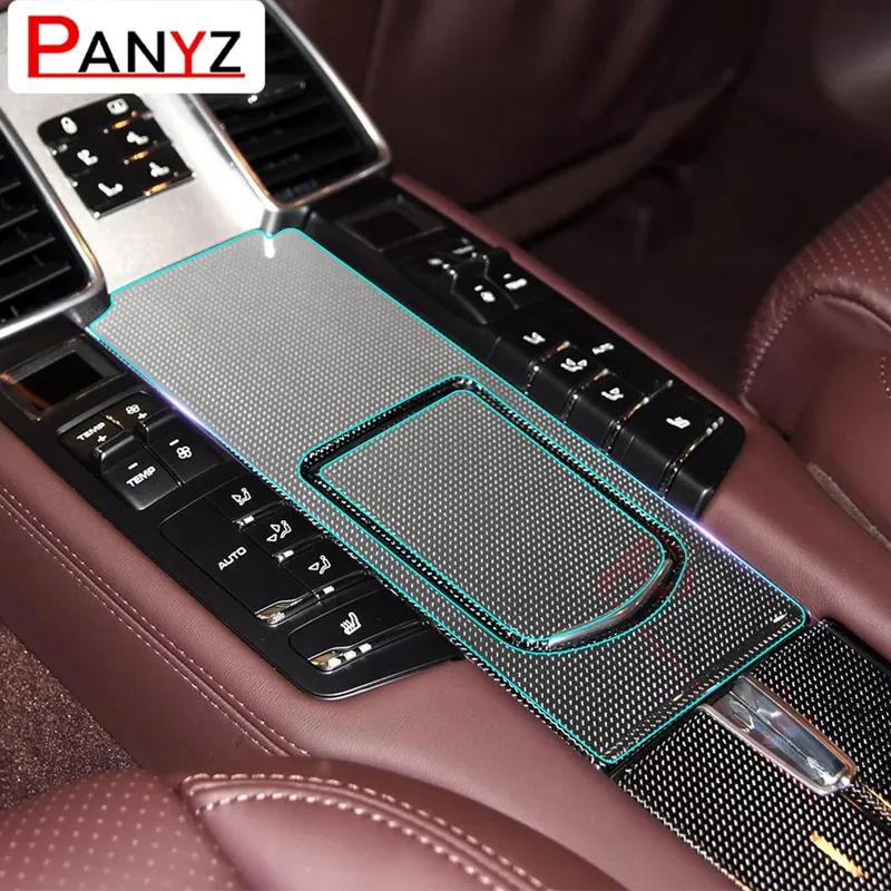 Interior TPU Protective Film Sticker for Porsche Panamera 4S 2015-2017 Car Center Console Door Gear Shift Panel Accessories