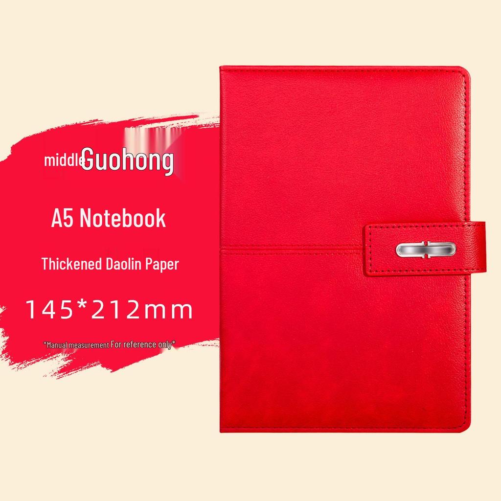 Buckle Business A5 PU Leather Notebook Gift Set with Customizable Logo