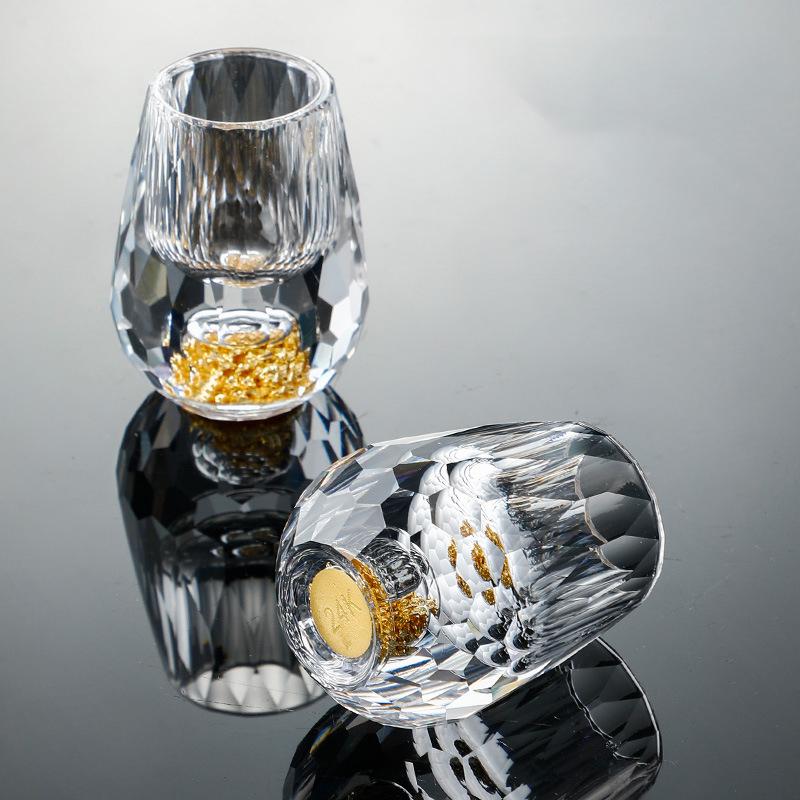 Kaufe 4/6-teiliges Schnapsgläser-Set aus Diamantkristall, Wodka- Schnapsgläser, Weingläser, Whiskyglas, Spirituosen, Sake, Soju, Brandy, Teetasse, 15 ml zum Preis ab 2.24