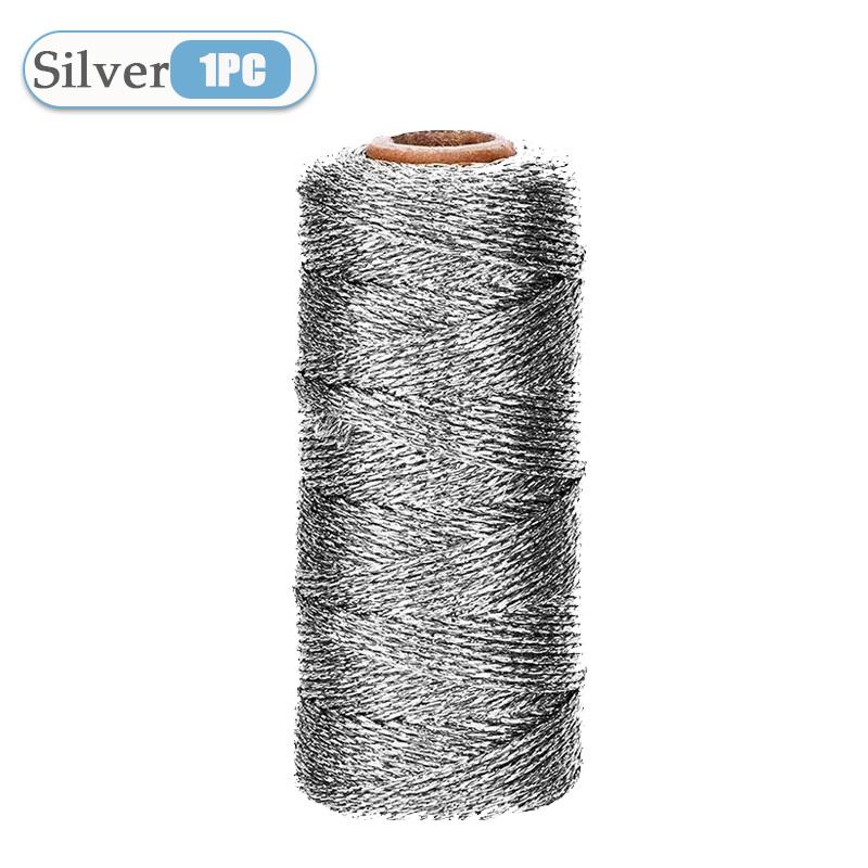 

4 Colors 1mm 100m Gold Wire DIY Crafts Gift Box Packaging Decorative Rope Christmas Decorat Gold and Silver Wire Decorative Rope