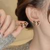 Korean Style Silver Diamond Bow Earrings: Elegant, Versatile, High-End Studs for Women