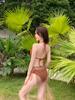 E-commerce Stylish Influencer Three-Piece Swimsuit Set for Small-Chested Women - Split Bikini for Vacation or Hot Spring.