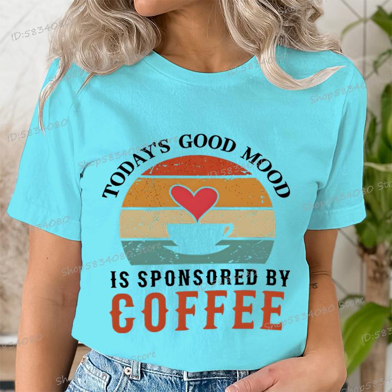 Unisexs Love Coffee Graphic Tee Coffee Lover Retro Vintage T Shirts Casual Crew Neck Short Sleeve Tshirt Trendy Unisex Clothing