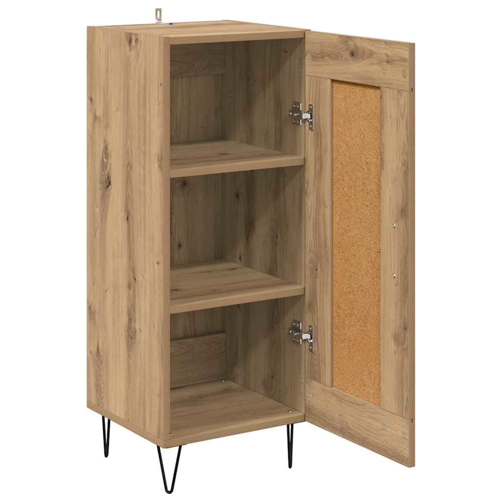 Sideboard Artisan Oak 34.5 x 34 x 90 cm Engineered Wood and Iron