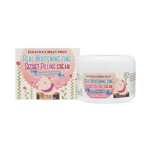 

Пилинг-крем для лица осветляющий, Elizavecca MILKY PIGGY REAL WHITENING TIME SECRET PILLING CREAM