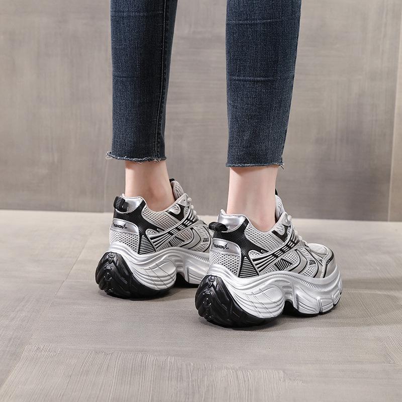 TW8162-5 Women's Thick-Soled Hidden Heel Dad Shoes - 2025 Autumn Fashion Sports Casual Sneakers