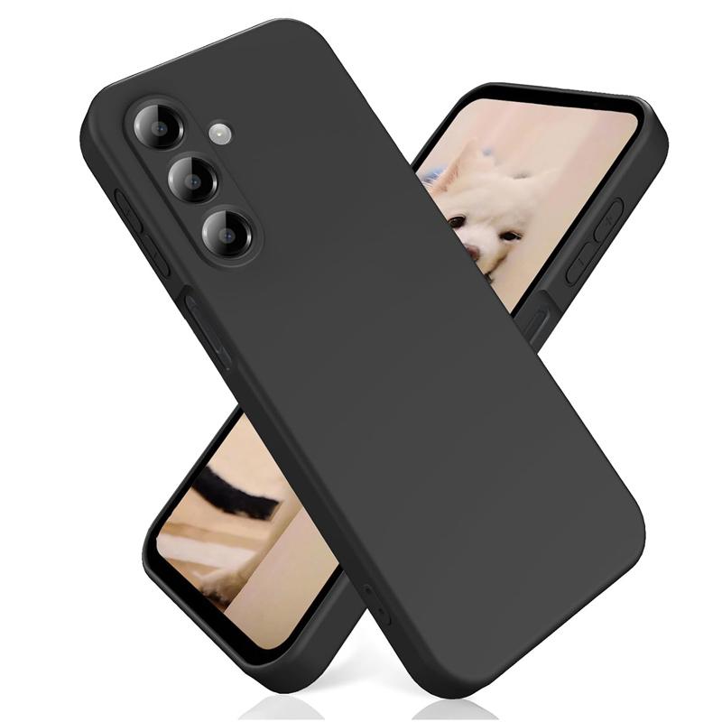 Black Phone Case For For Samsung Galaxy S23 S24 S25 Ultra S22 Plus S21 Fe A06 A16 A26 A36 A56 A07 A17 Soft Back Cover Case