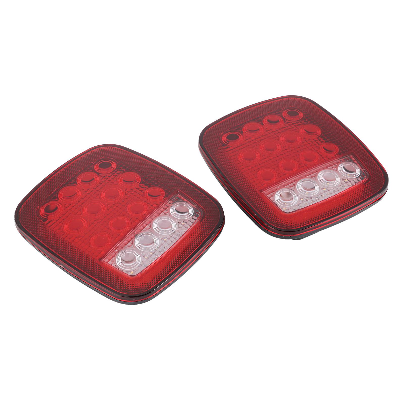 

16 светодиодов фонарь заднего хода двухцветный красный белый боковой габаритный фонарь квадратной формы подходит для Jeep Wrangler JK CJ