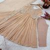 Embellished Anarkali Suit with Dupatta - Available In Beige and Pistachio Green