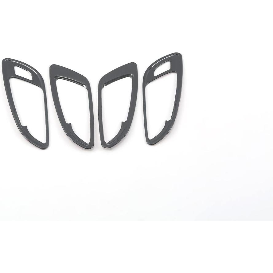 TEGENT für Chevrolet Equinox 2018-2022 Innen Türgriff Schale Rahmen Abdeckung Zierleiste Innenraum Dekoration Zubehör(Schwarzes Titan) Edelstahl 4 Stück