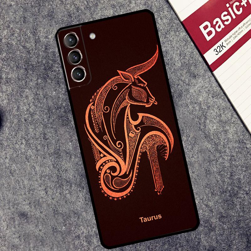 Zodiac Sign Case For Samsung Galaxy S24 S23 S22 S21 Plus Ultra Note 20 S9 S10 Note 10 S20 S21 FE Cover