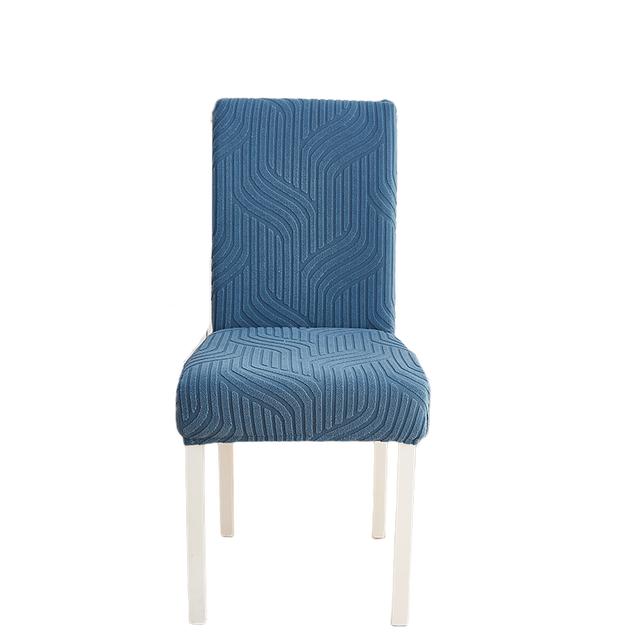 Dining Room Chair Covers Stretch Woven Jacquard Thick Plush 5 Styles String Pattern Chair Slipcovers Super Secure Chair Guard