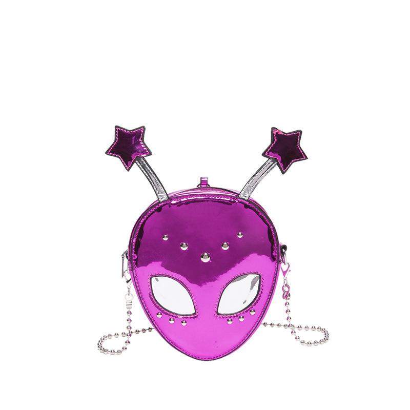 Personality Funny Alien Bag Ladies 2025 New Halloween Cartoon Fashion Niche Versatile Small Shoulder Bag Tide
