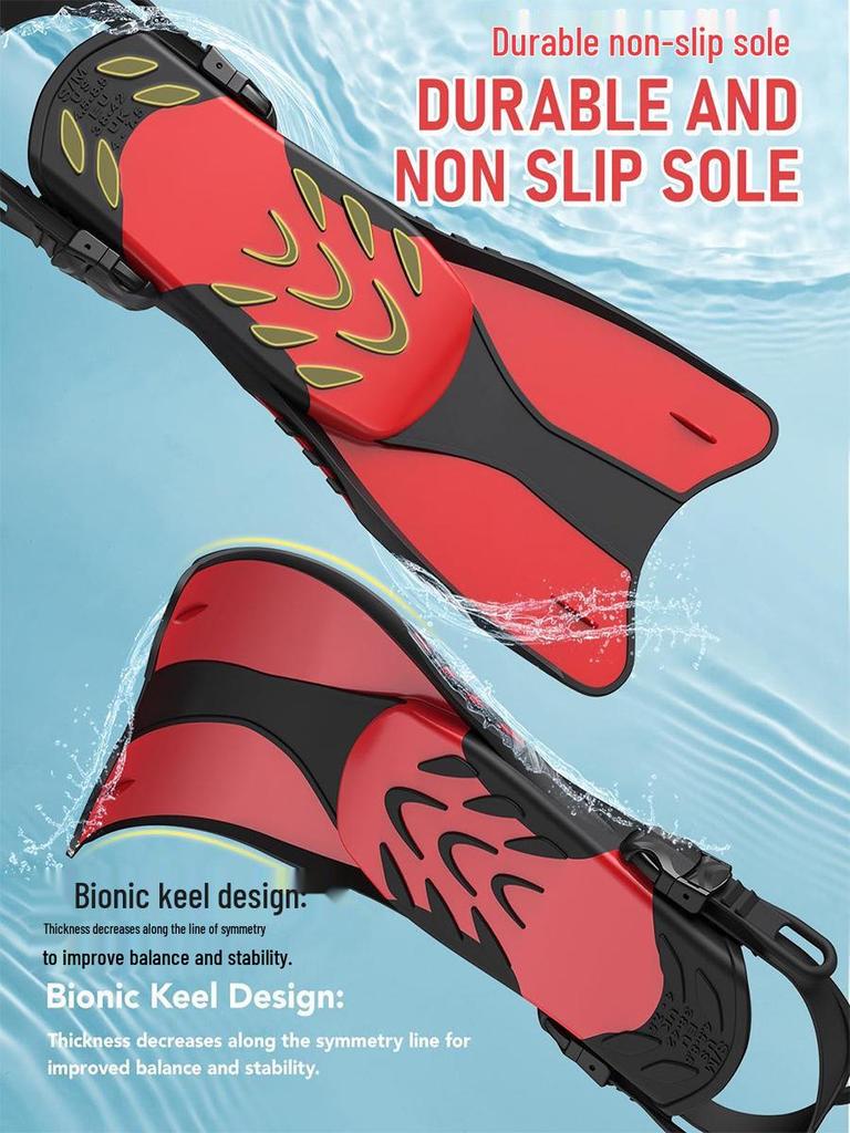 Adjustable Diving Fins for Adults & Kids – Perfect for Snorkeling & Outdoor Water Sports